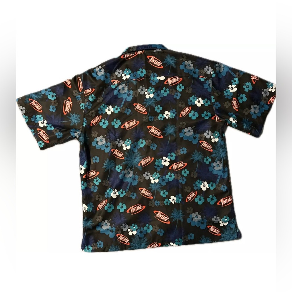 Authentic Vintage Brand Colorful Hawaiian Short Sleeve Button Down Shirt Size L - Picture 3 of 10